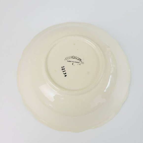 Franciscan Desert Rose 9" Serving Bowl Pink Floral Hand Painted c.1949-53 USA - Picture 7 of 10